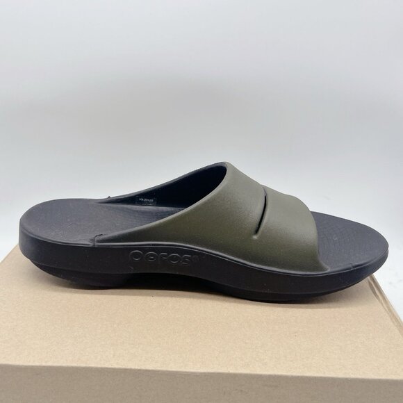 Oofos OOahh Sport Sandal Slide Tactical Green Black Waterproof Mens EU 41 US 8 - Picture 8 of 11